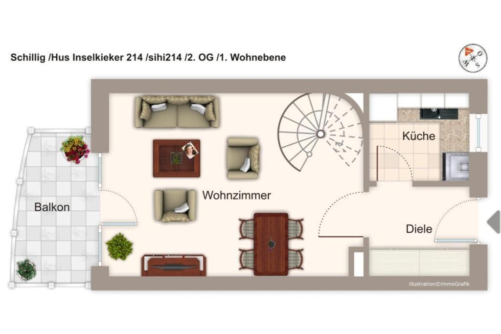 Hus Inselkieker Hus Inselkieker 214 Apartamento Schillig Exterior foto